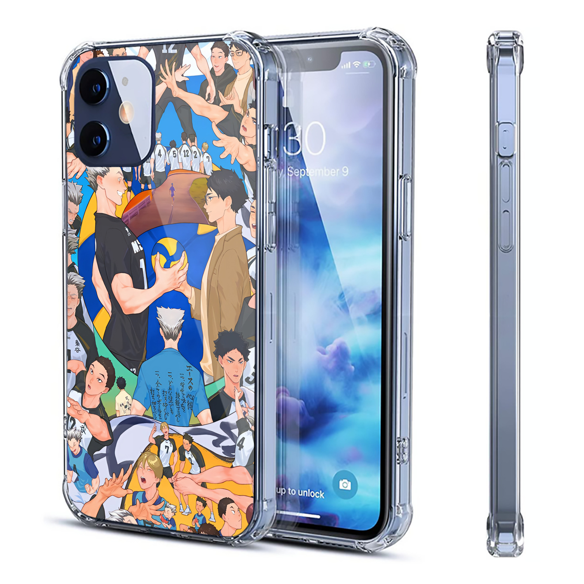 （画像用） ハイキュー!! Haikyu!! 【iPhone 12シリーズ対応】透明スマホケース（クリアソフトケース）